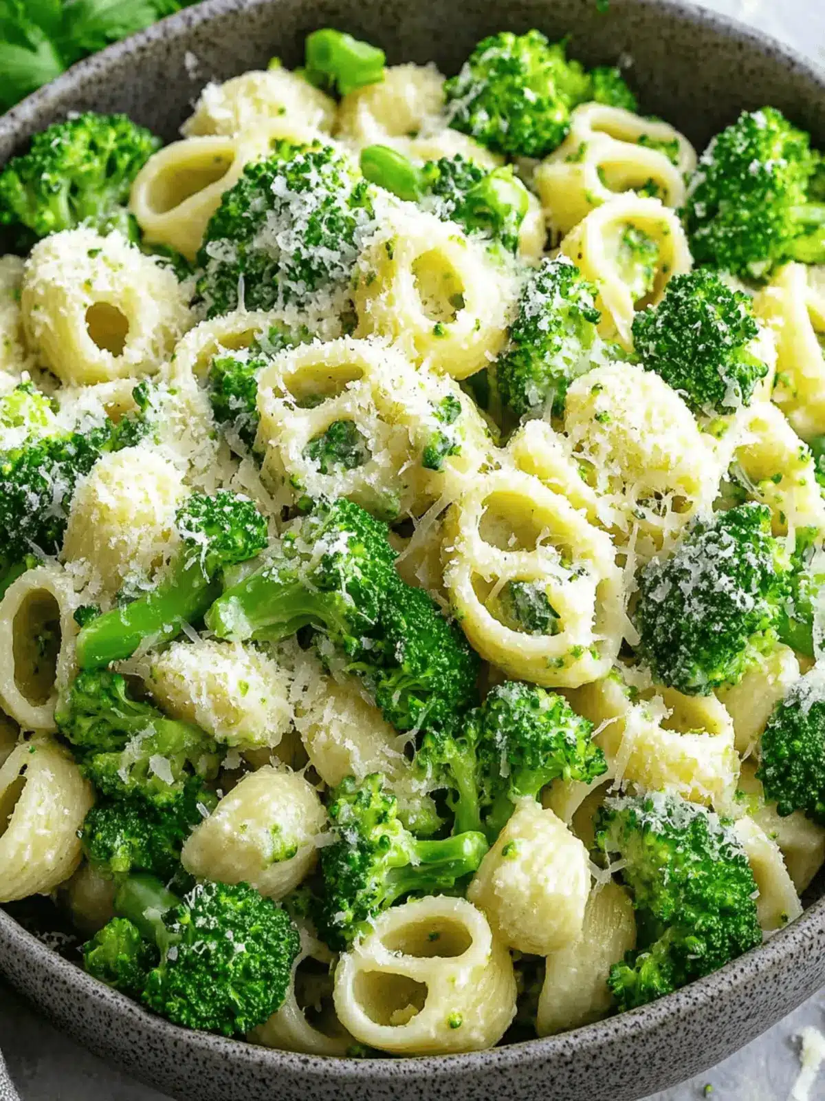 Broccoli Pasta Garlic Parmesan