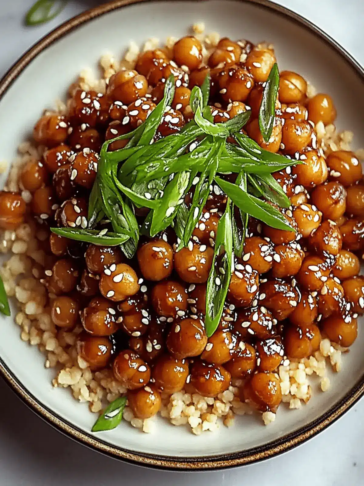 Savory Vegan Sticky Sesame Chickpeas for Quick Weeknight Meals 3 Vegan Sticky Sesame Chickpeas