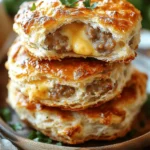 Beef Sausage Cheese Butter Swim Biscuits