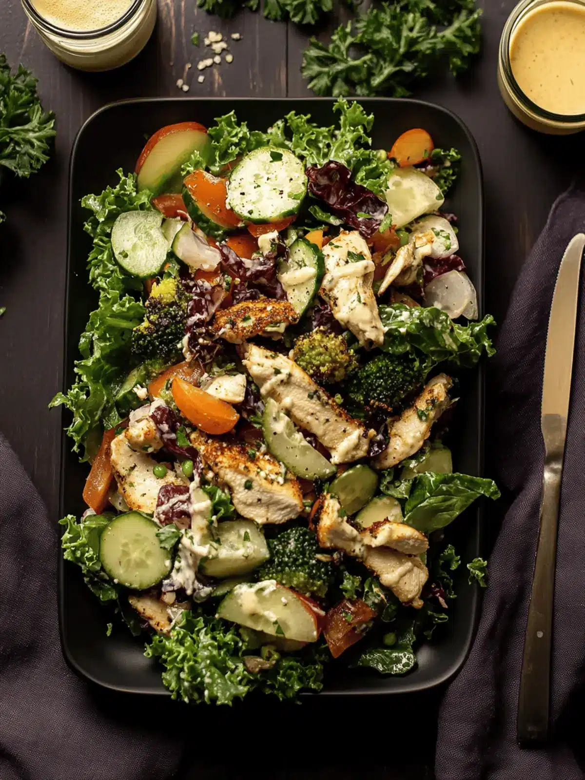 Baked Jamaican Jerk Chicken Salad