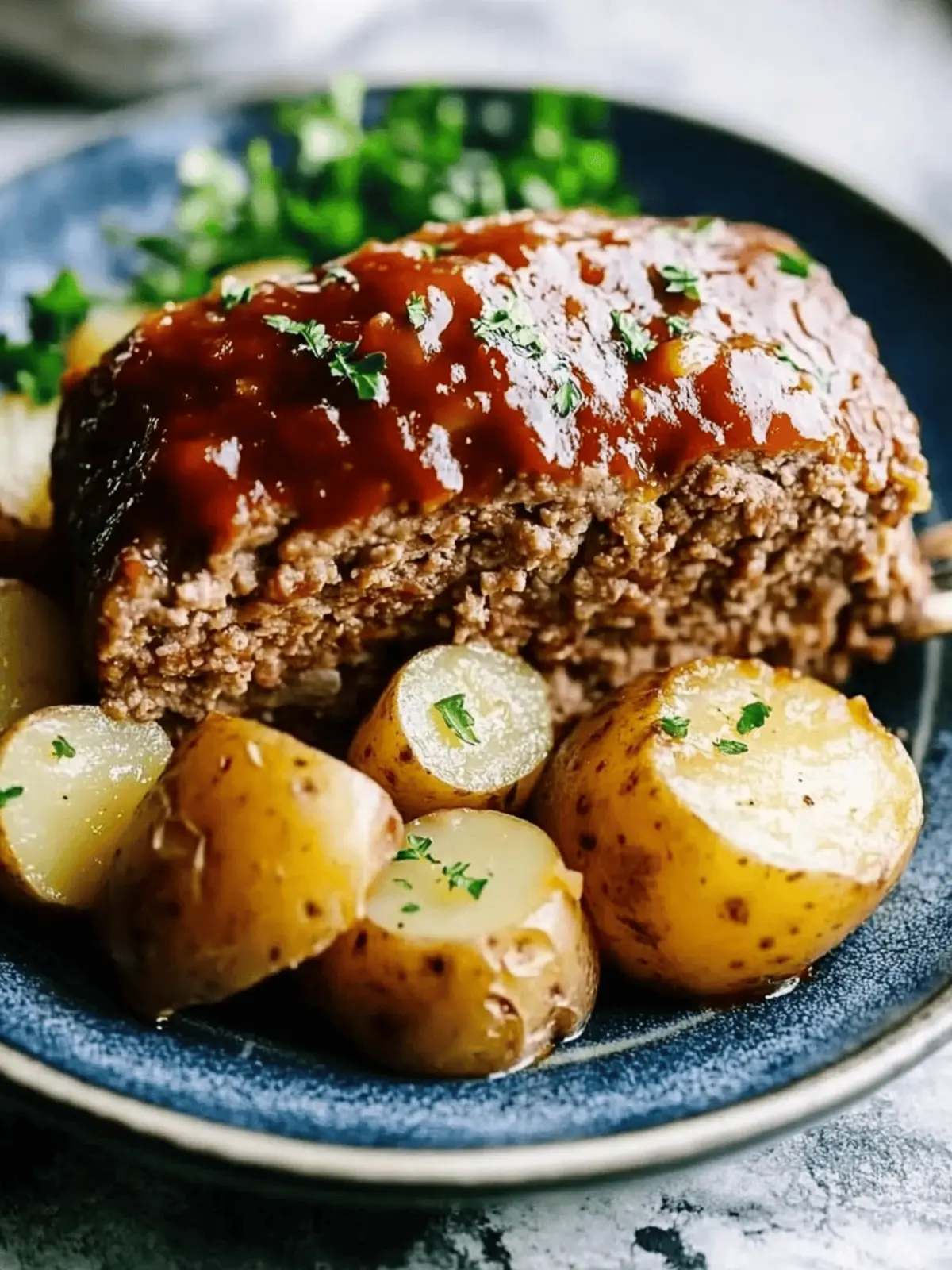 Slow Cooker Meatloaf and Potatoes with Garlic Butter Delight 4 Slow Cooker Meatloaf and Potatoes with Garlic Butter