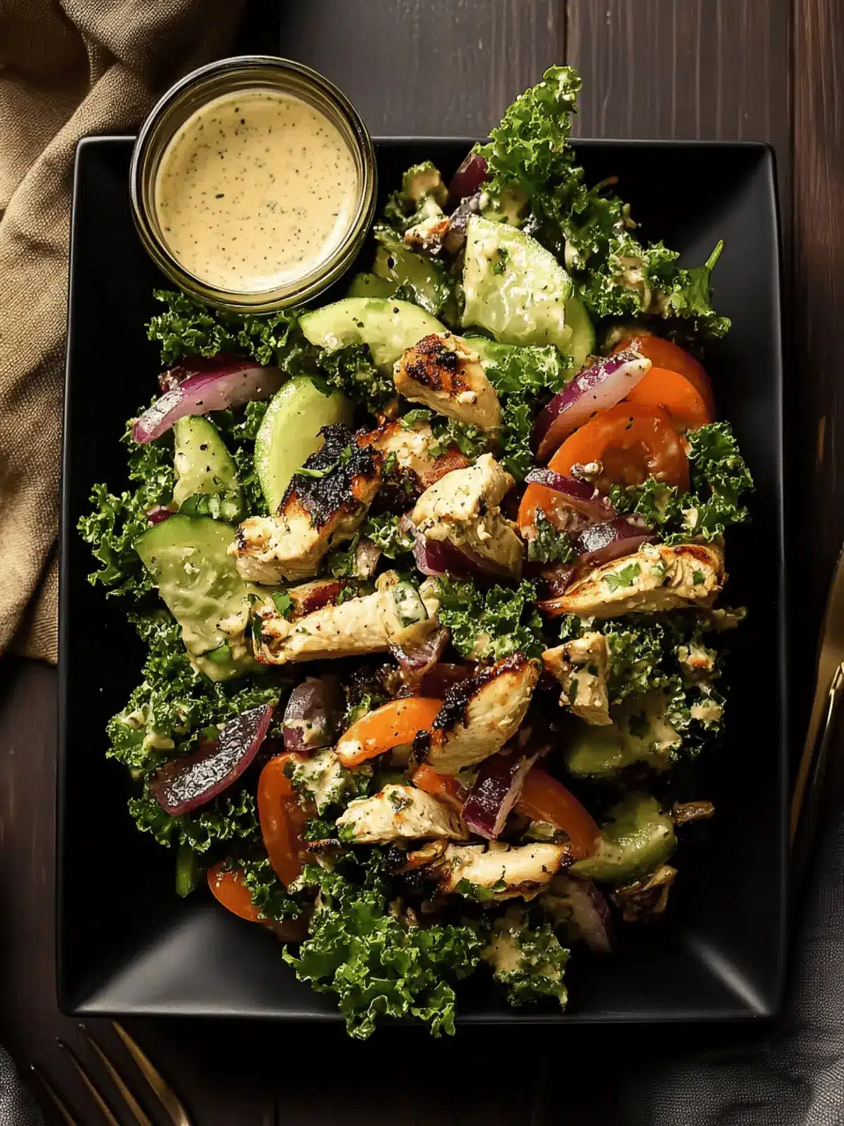 Baked Jamaican Jerk Chicken Salad
