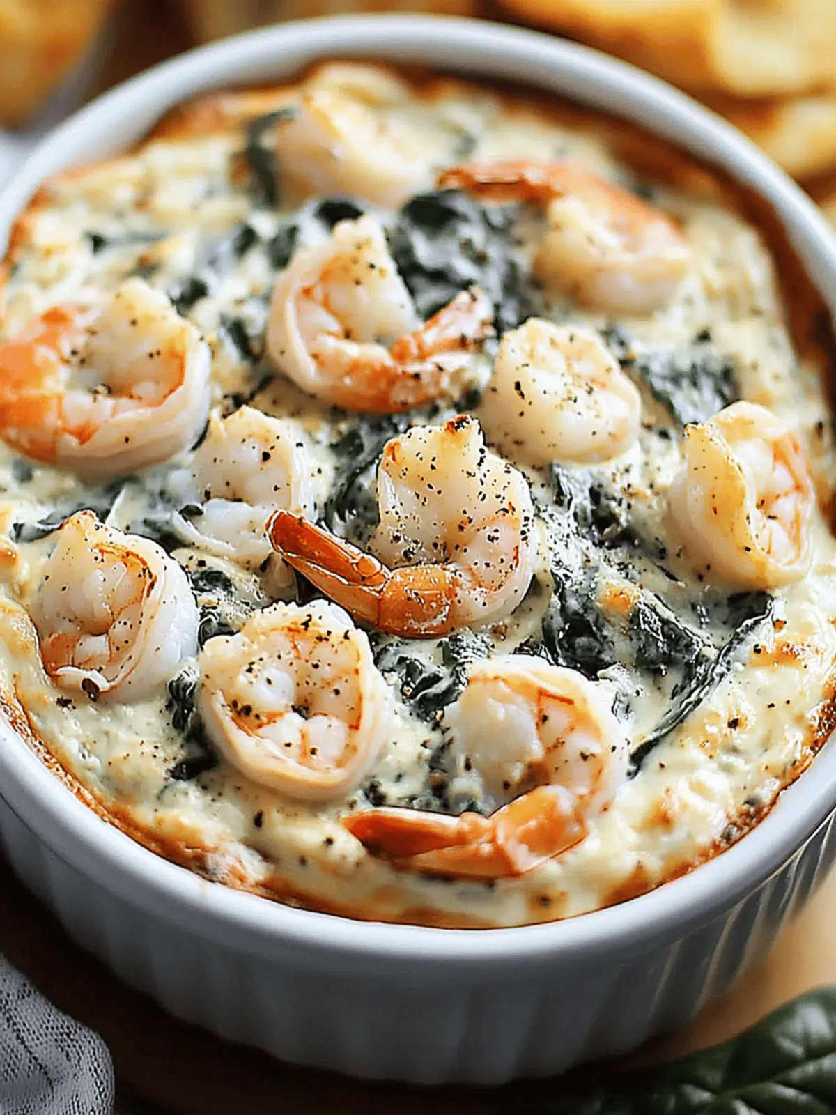 Creamy Shrimp & Crab Spinach Dip