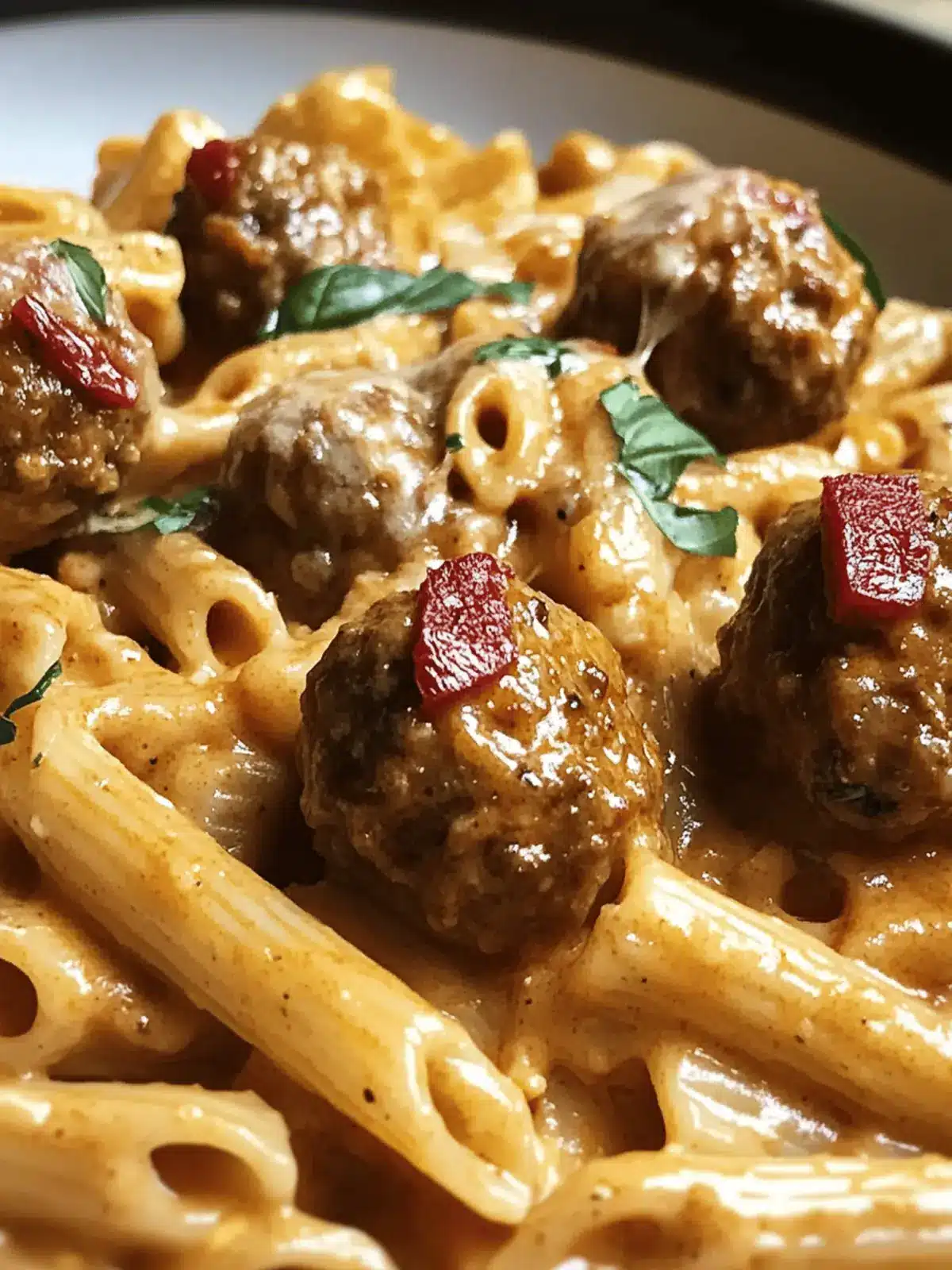 One-Pot Smoky Cajun Meatball Pasta