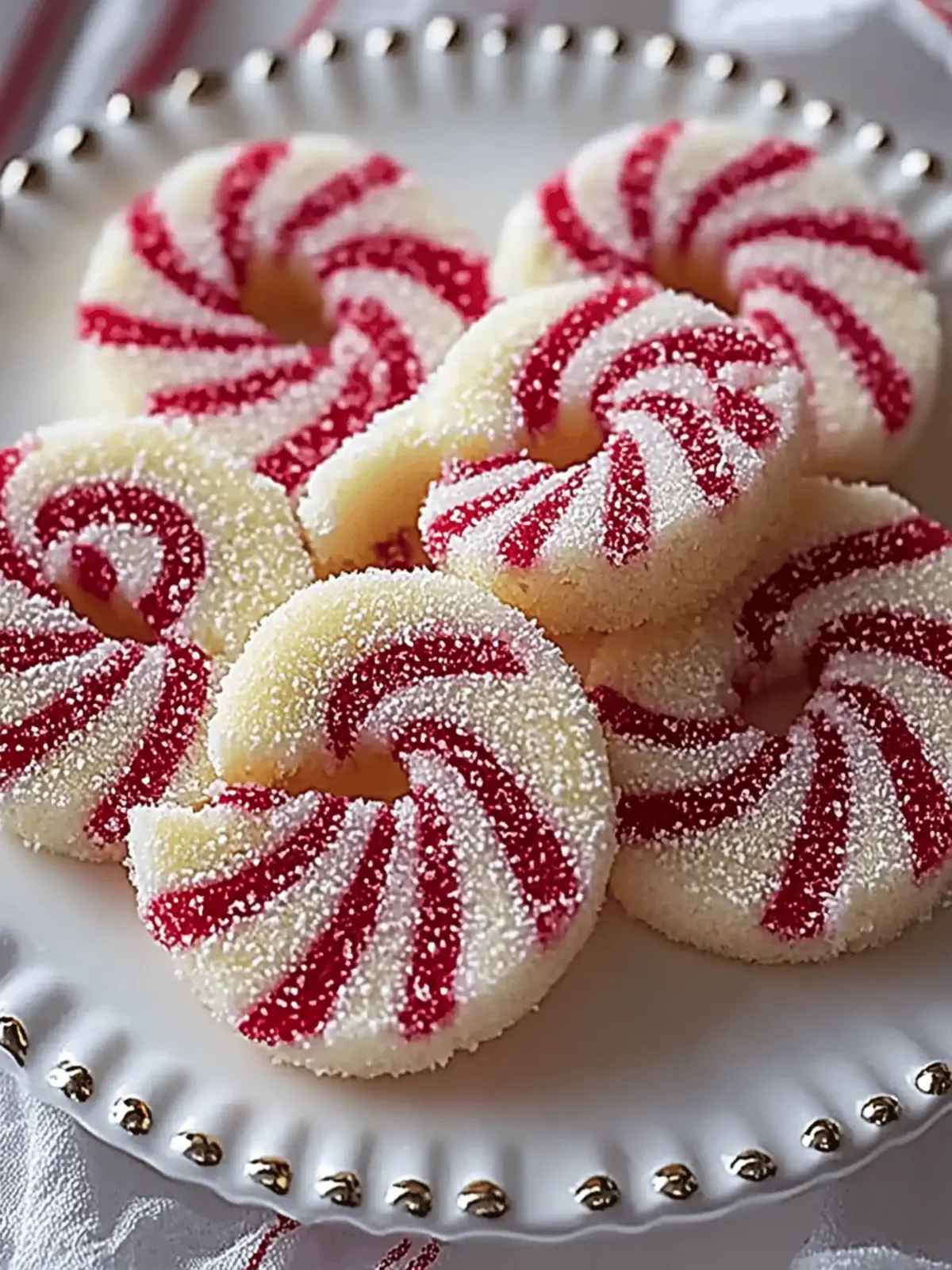 Crispy Peppermint Candy Cane Cookies for Festive Cheer 4 Crispy Peppermint Candy Cane Cookies