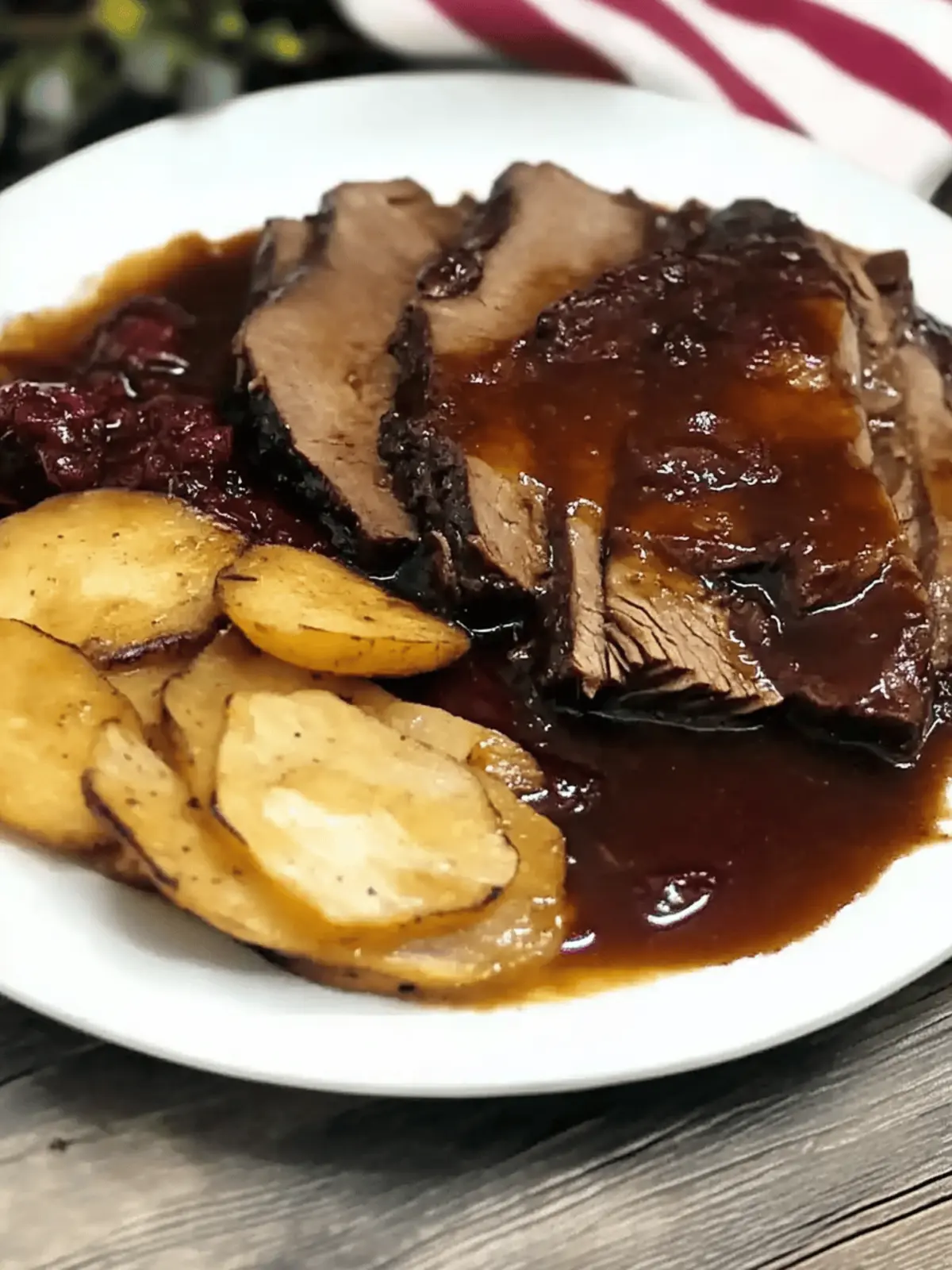 Oma's Slow-Cooked Marinated Beef With Gravy (Sauerbraten)
