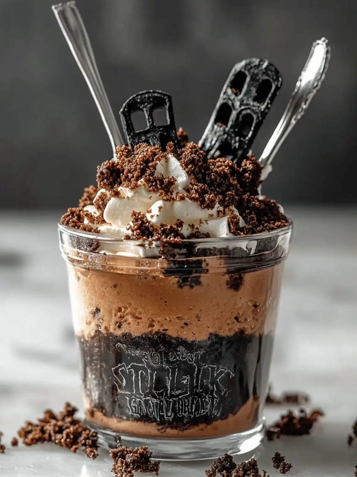 Spooky Graveyard Pudding Cups