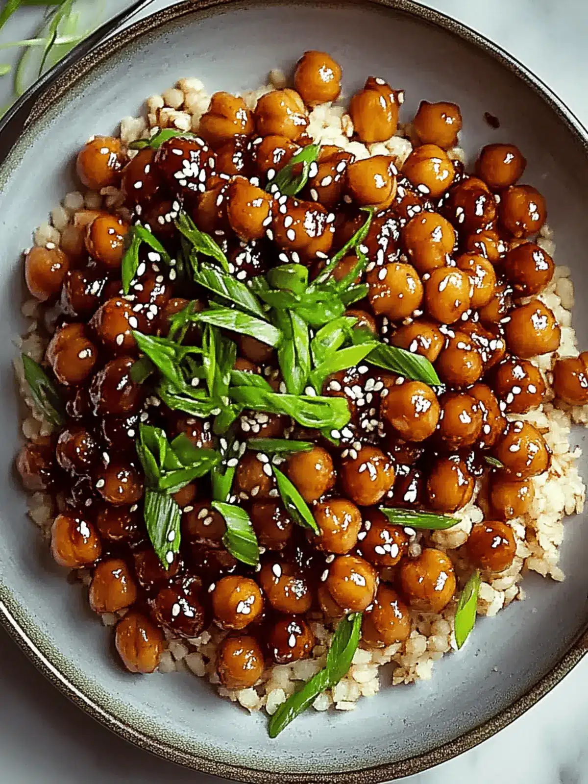 Savory Vegan Sticky Sesame Chickpeas for Quick Weeknight Meals 2 Vegan Sticky Sesame Chickpeas