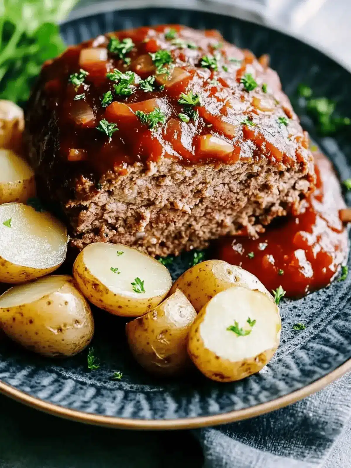 Slow Cooker Meatloaf and Potatoes with Garlic Butter Delight 3 Slow Cooker Meatloaf and Potatoes with Garlic Butter