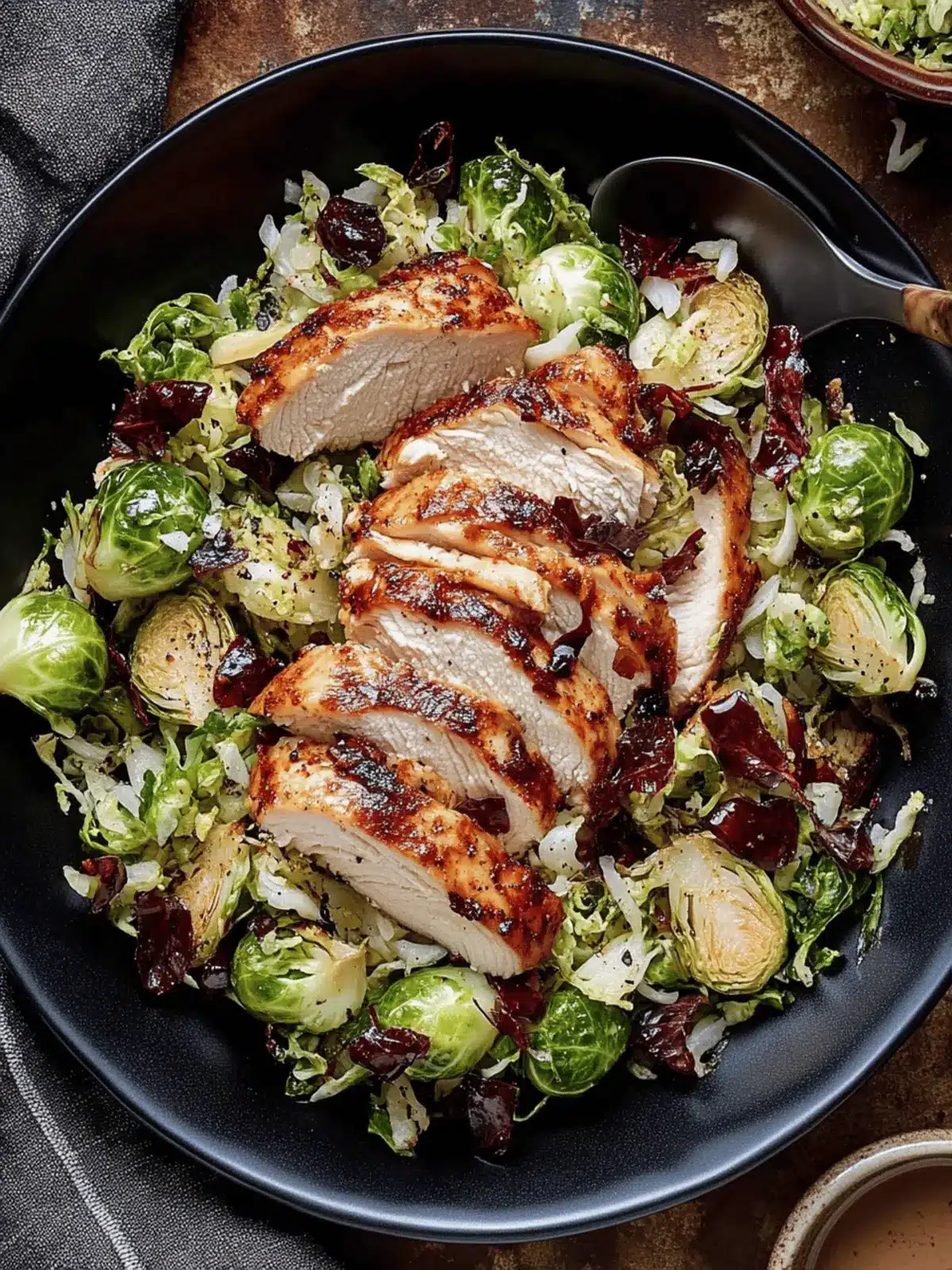 Chicken Brussels Sprout Salad
