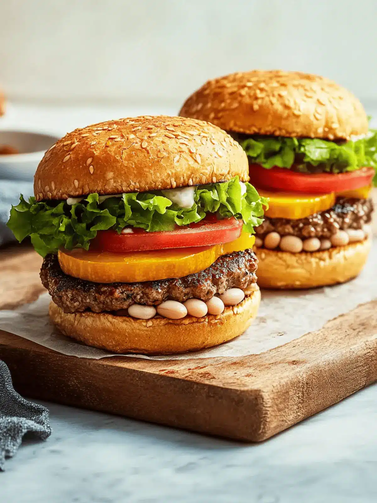 Blended Beef, White Bean and Squash Burgers for Ultimate Flavor 3 Blended Beef, White Bean and Squash Burgers
