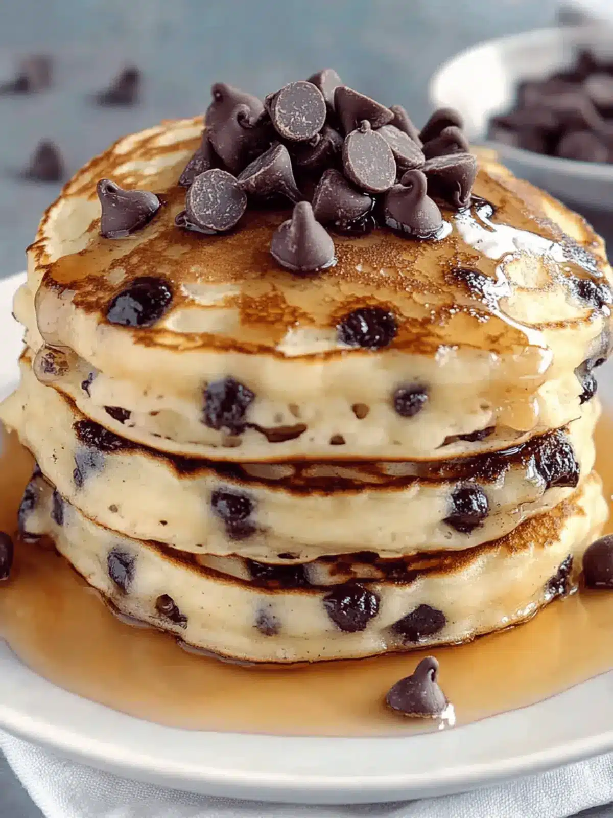 Indulge in Chocolate Chip Pancakes Morning Bliss 3 Chocolate Chip Pancakes Morning
