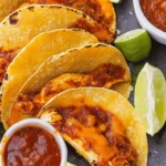 Cheesy Crispy Chicken Tacos