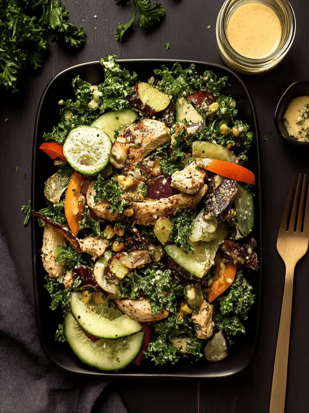 Baked Jamaican Jerk Chicken Salad