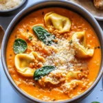 Creamy Spinach Tortellini Soup