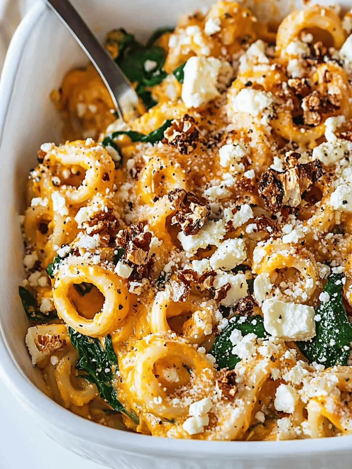 Pumpkin Feta Pasta