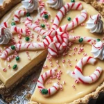 White Chocolate Candy Cane Pie