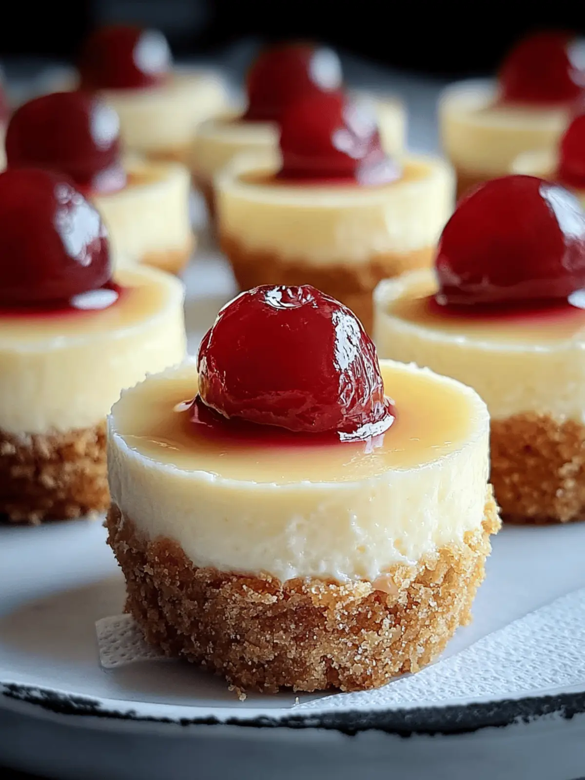 Mini Cheesecakes with Vanilla Wafer Crust