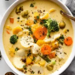 One Pot Creamy Vegetable Soup
