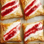 Savory Strawberry Turnovers with Creamy Cheese Bliss