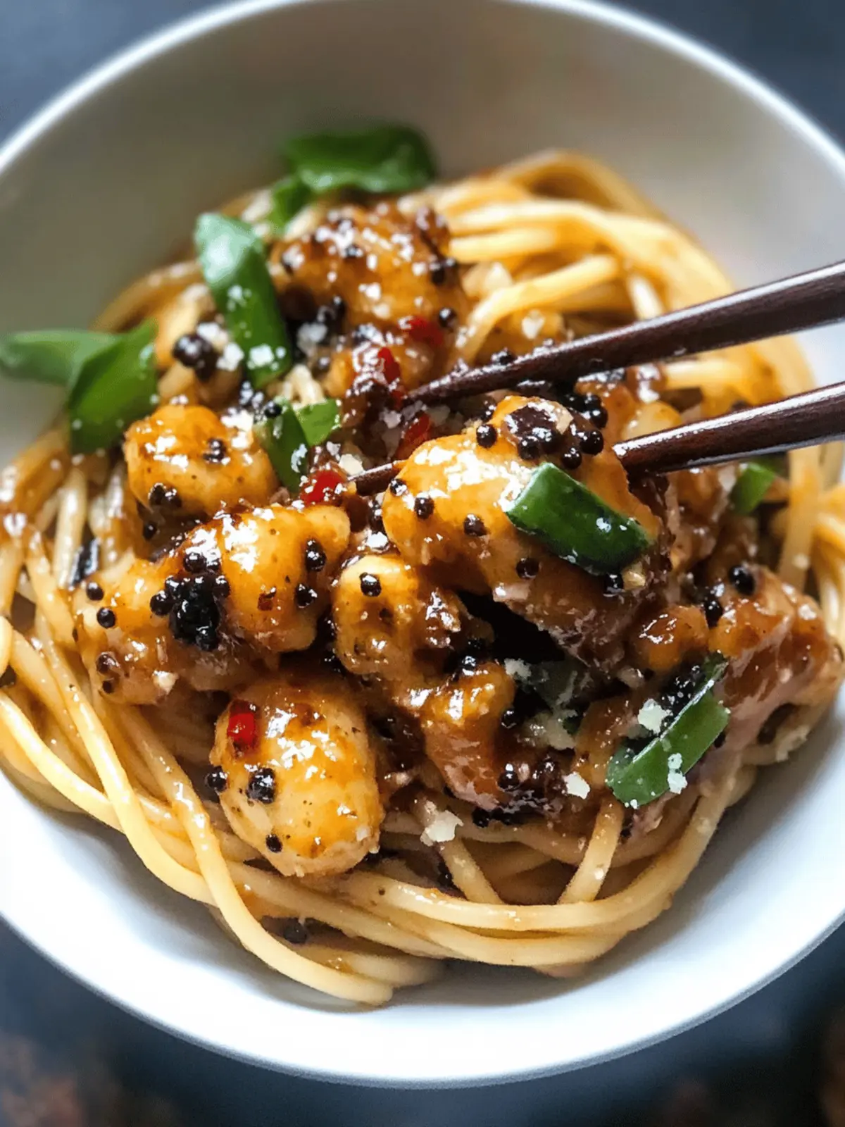 Vegan Singapore Black Pepper Sauce Spaghetti
