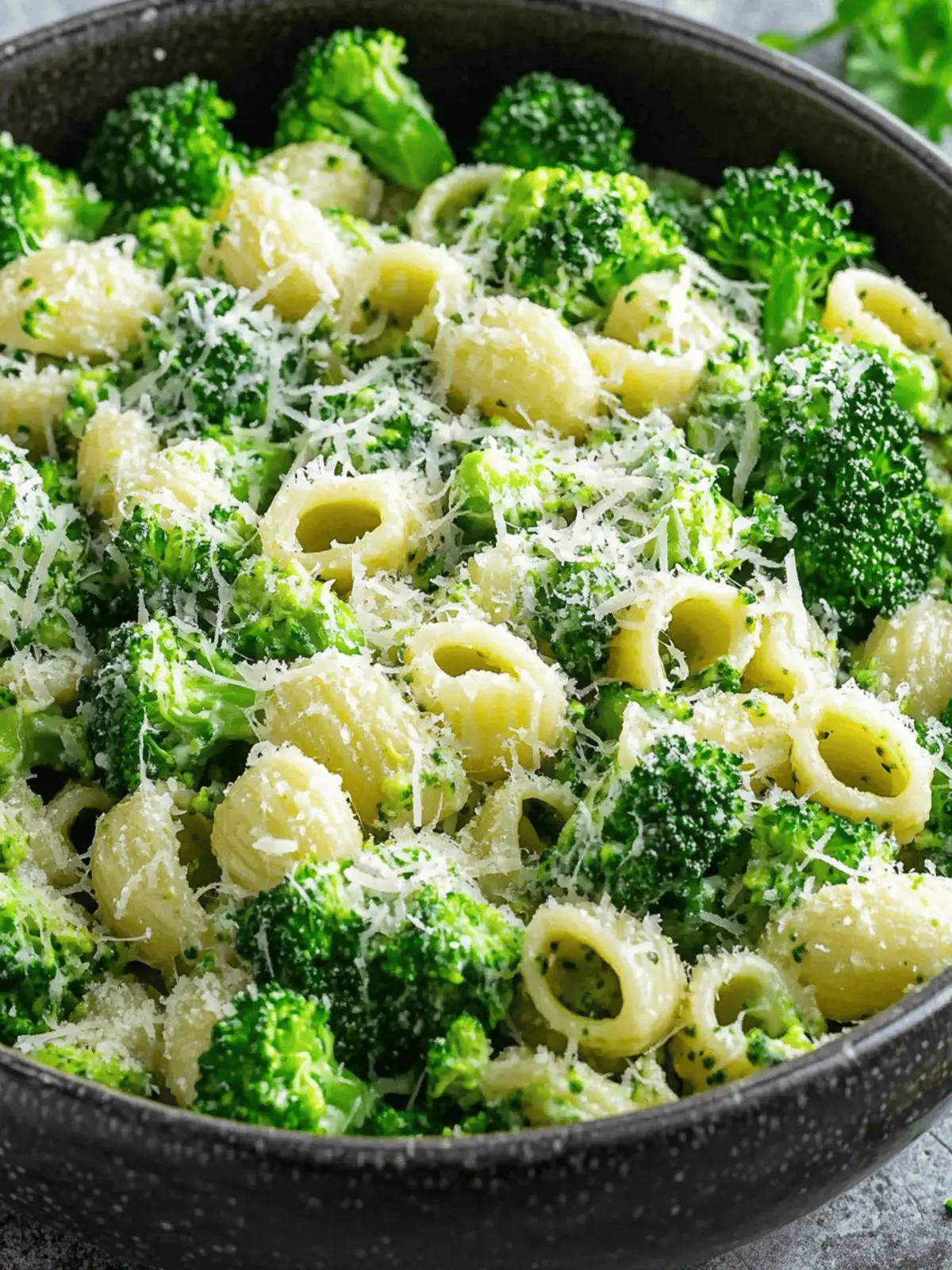 Broccoli Pasta Garlic Parmesan