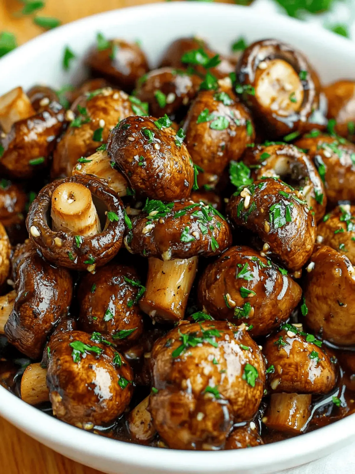 Balsamic Soy Roasted Garlic Mushrooms: Irresistibly Easy Delight 3 Balsamic Soy Roasted Garlic Mushrooms