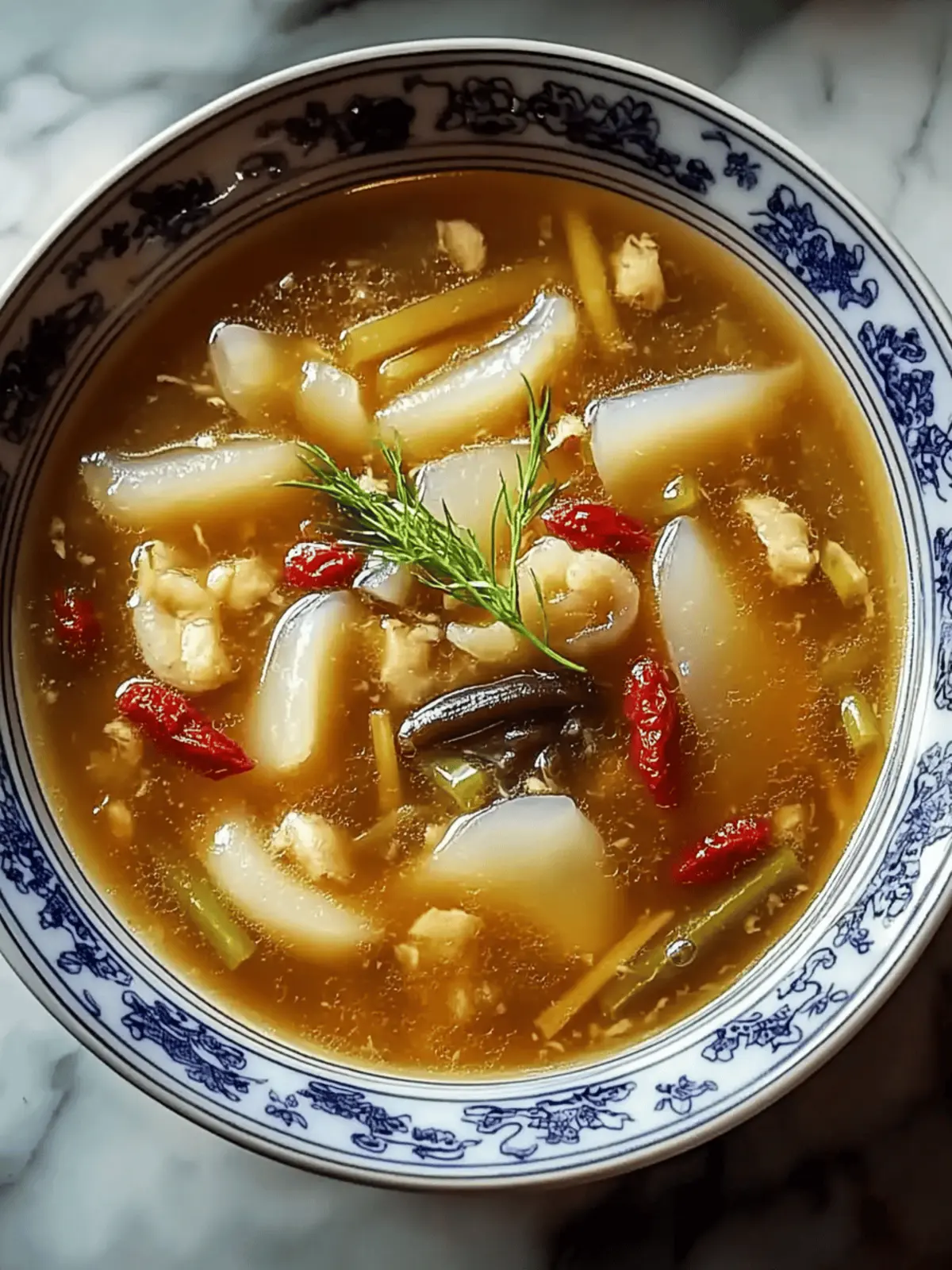 Cozy Up with Rich Fish Maw Soup and Bamboo Shoots Delight 3 Rich Fish Maw Soup with Bamboo Shoots and Goji