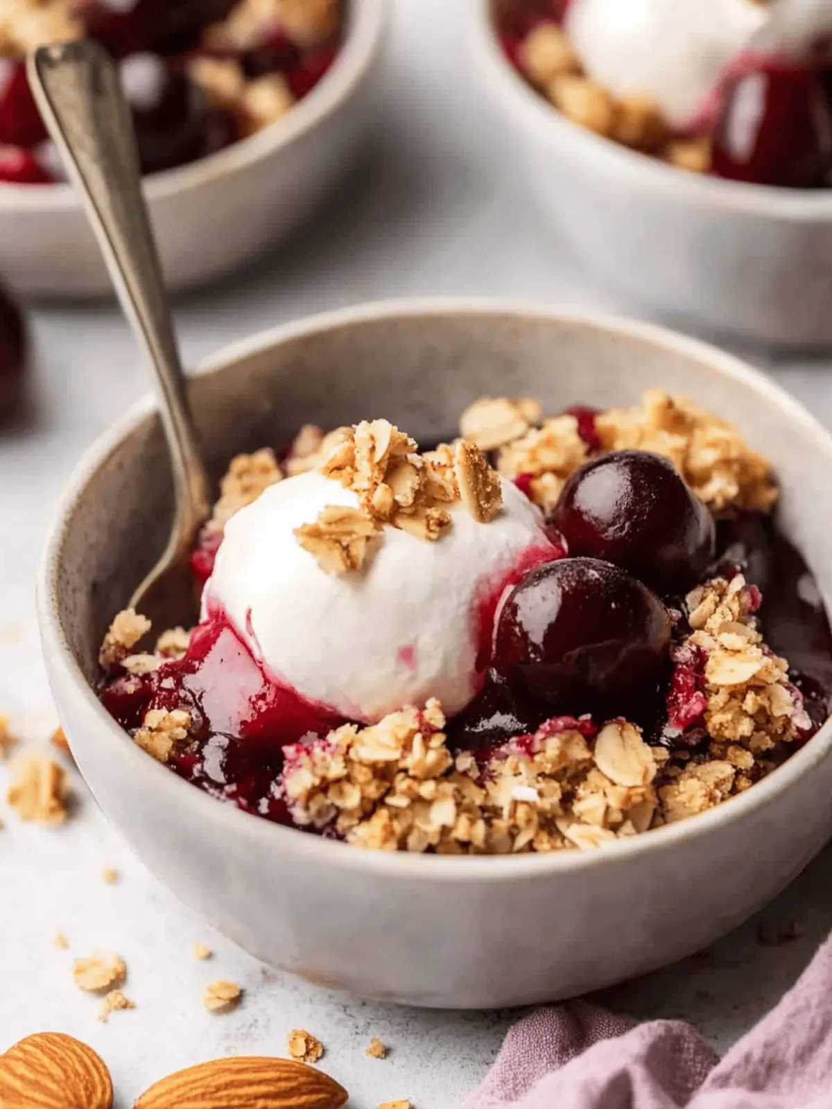 Almond Cherry Crisp Recipe