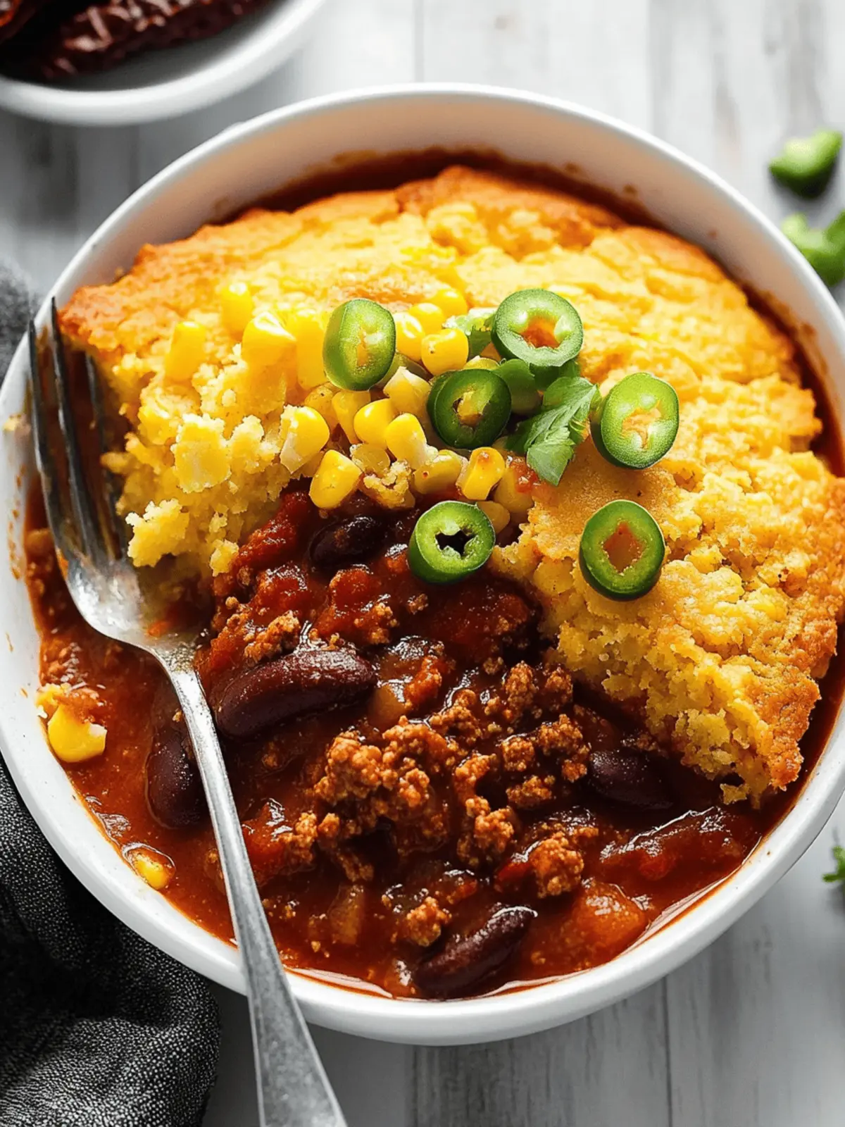 Chili Cornbread Casserole
