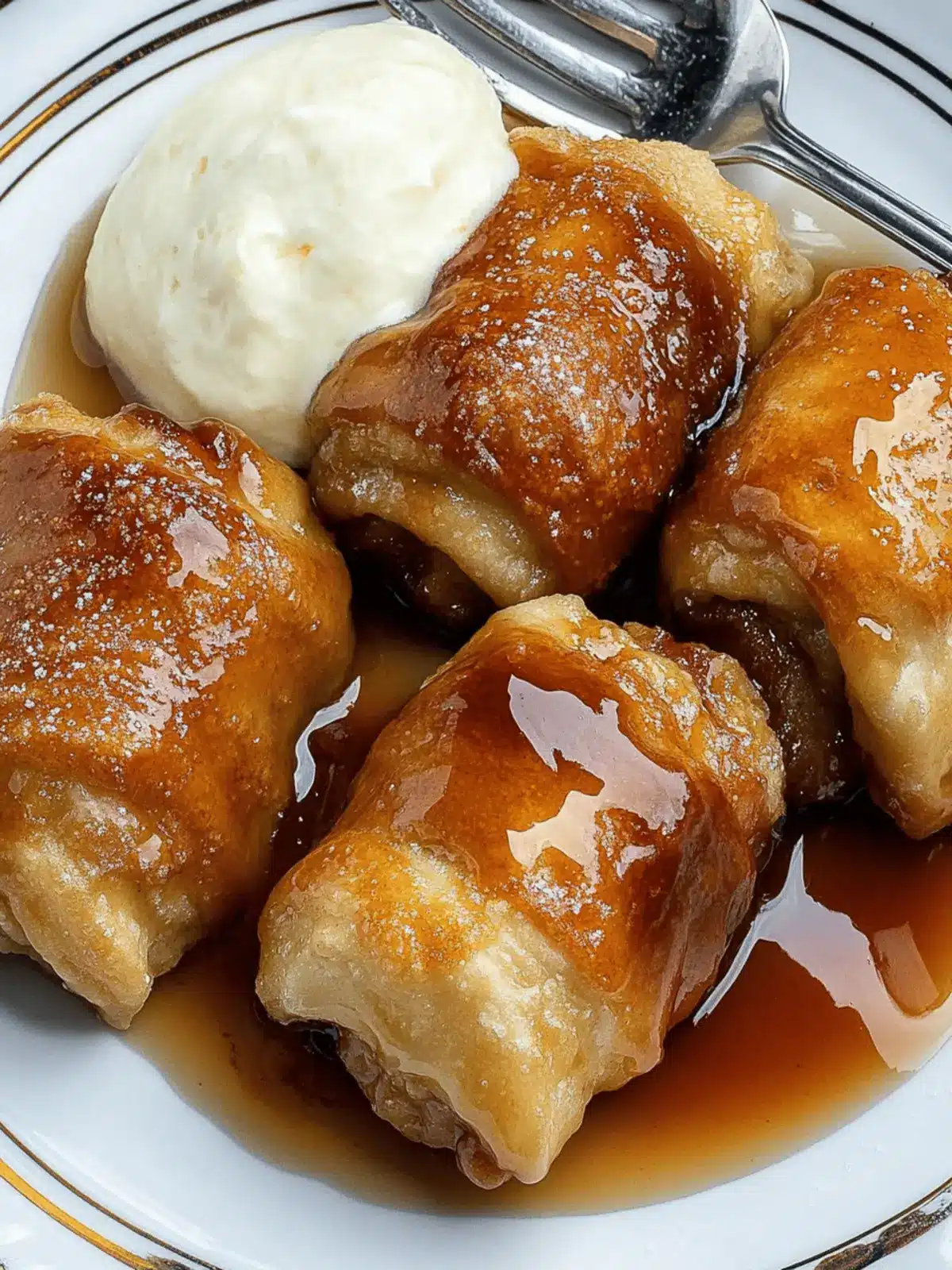 Crescent Roll Apple Dumplings