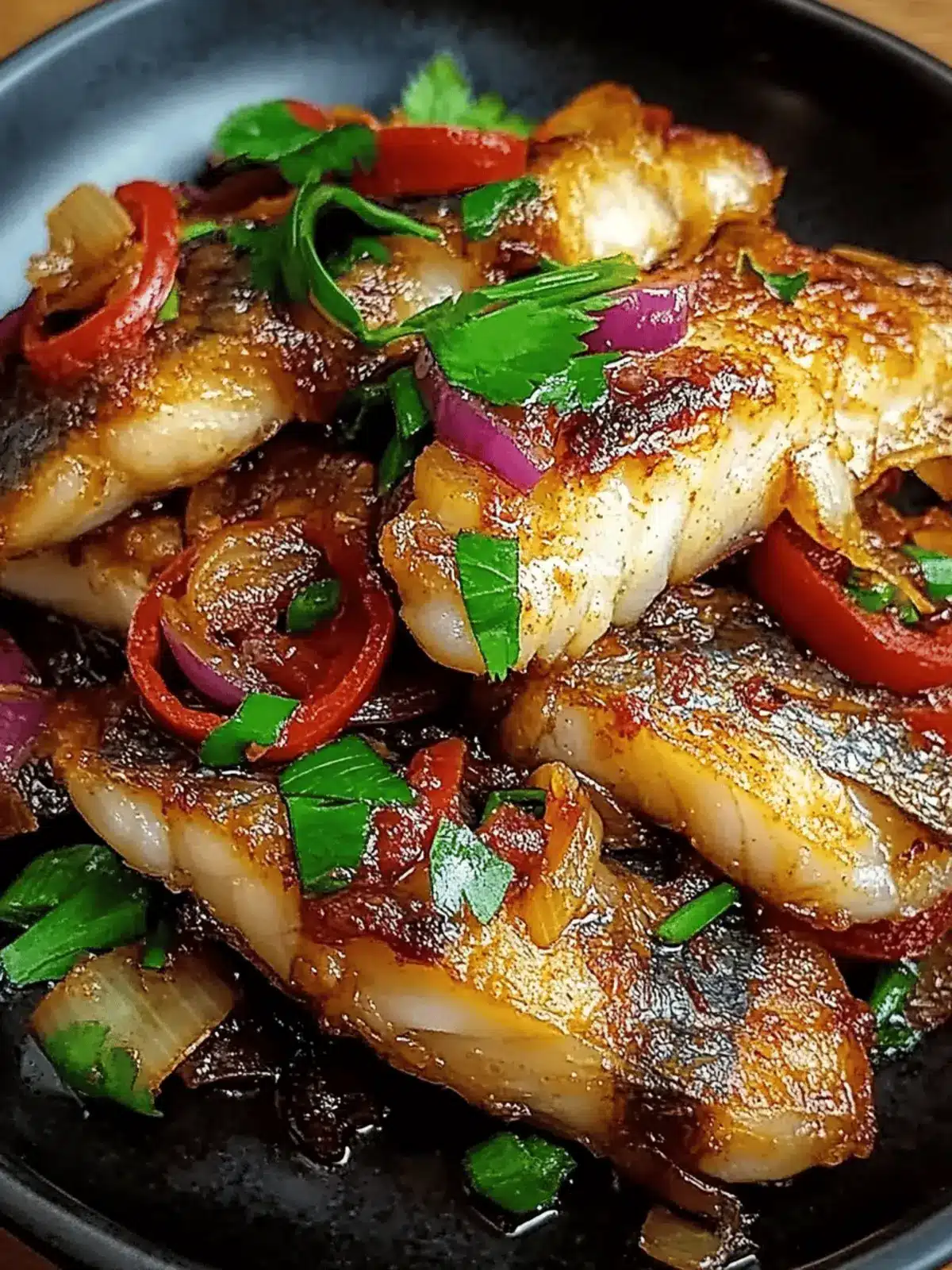 Ginger Onion Fried Sea Bass Recipe
