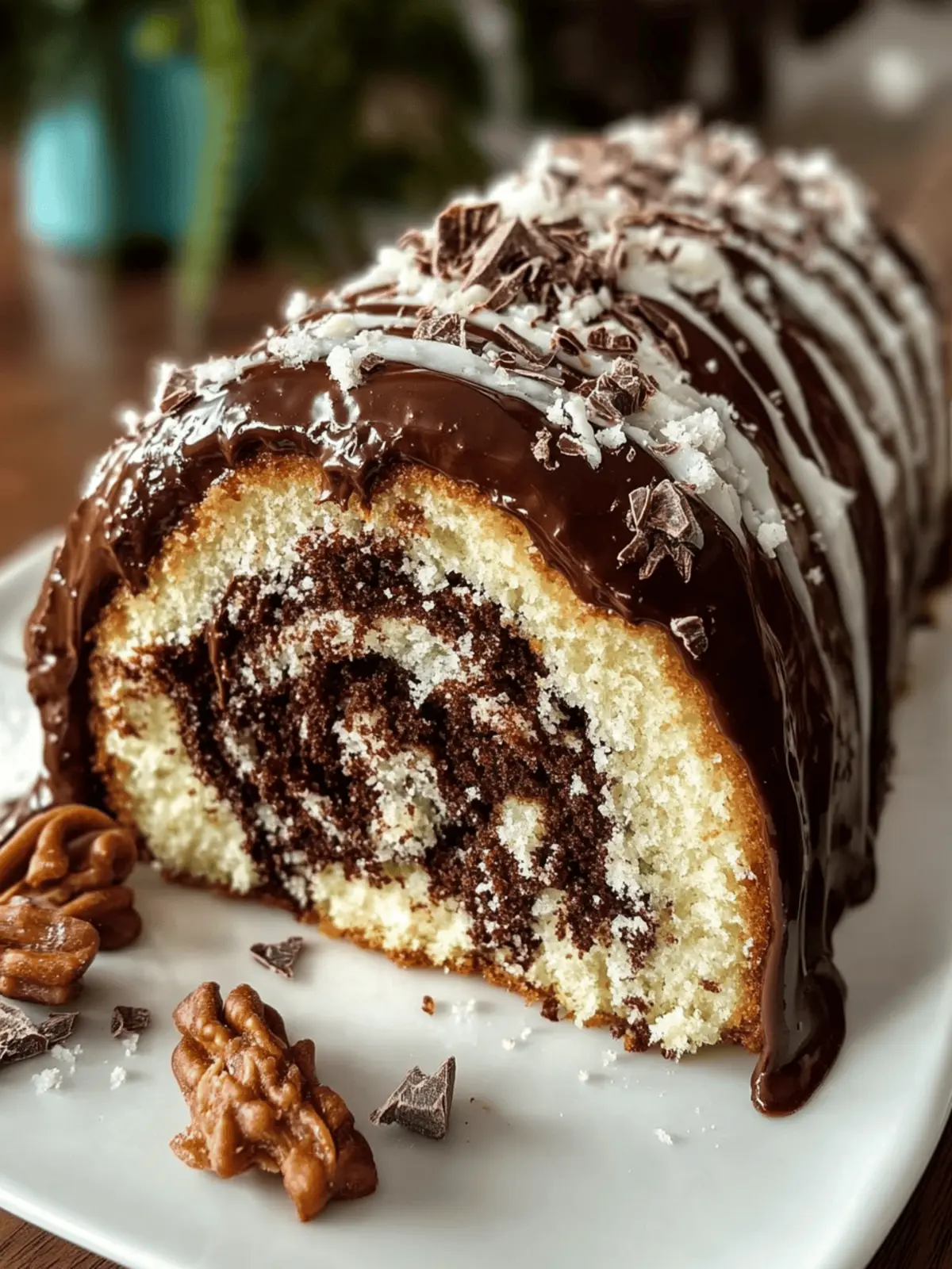 Amazing German Chocolate Cake Roll