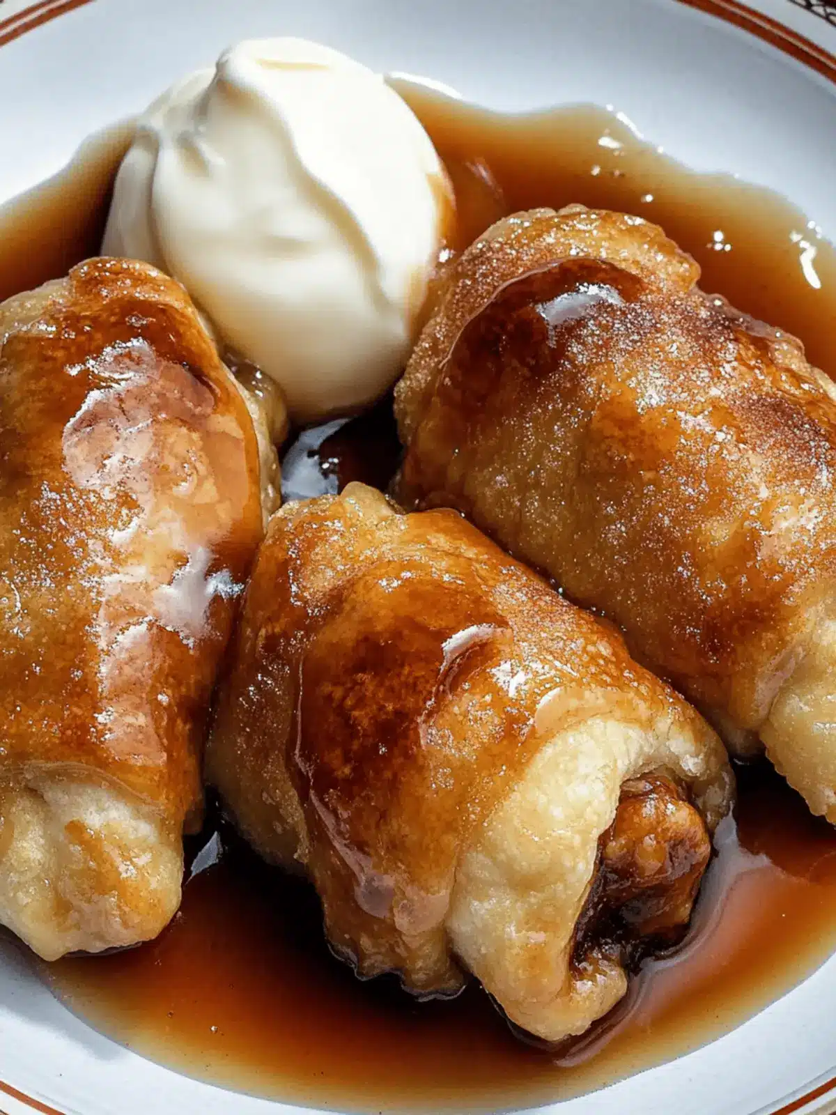Crescent Roll Apple Dumplings