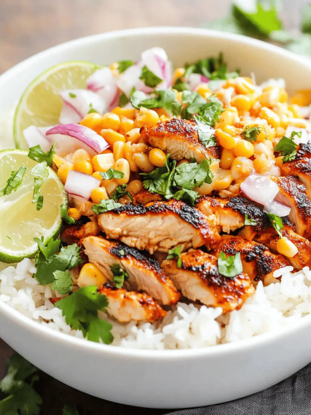 Street Corn Chicken Rice Bowls for a Flavor-Packed Dinner! 4 Street Corn Chicken Rice Bowls