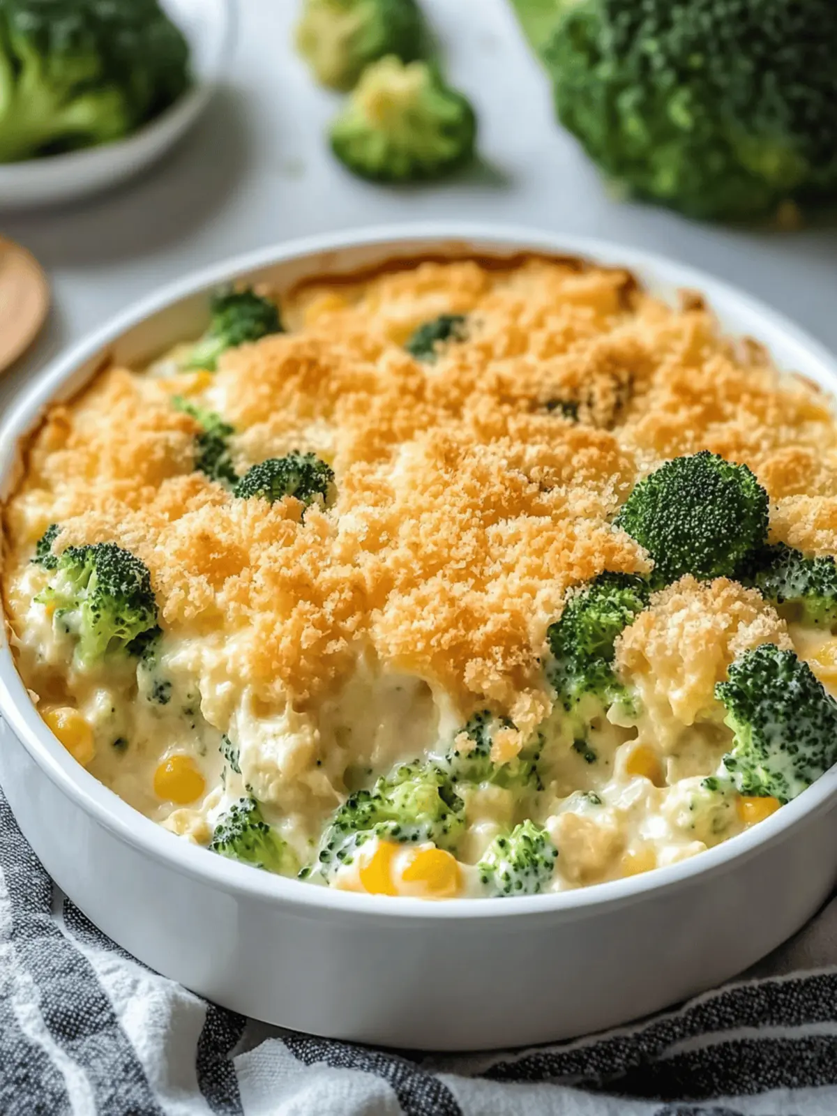 Deliciously Easy Creamy Broccoli Cheese Casserole Recipe 4 Creamy Broccoli Cheese Casserole