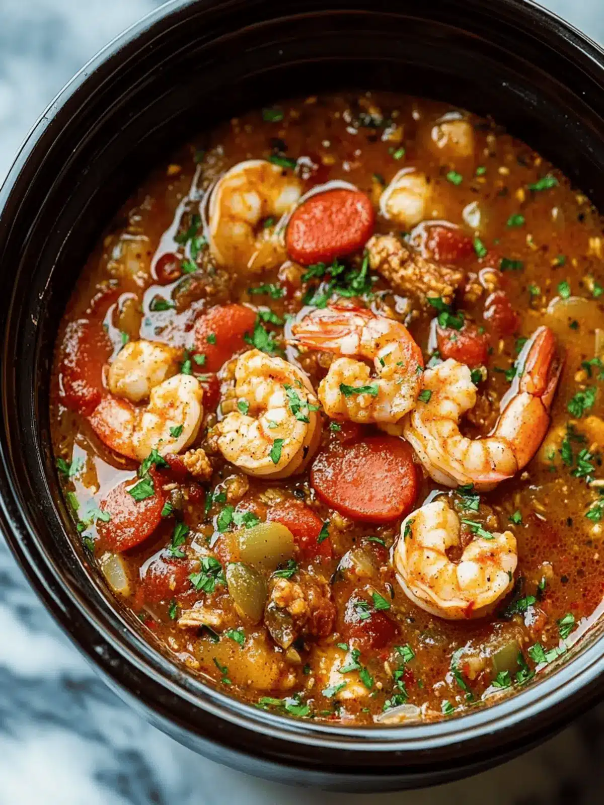 Slow Cooker Cajun Jambalaya