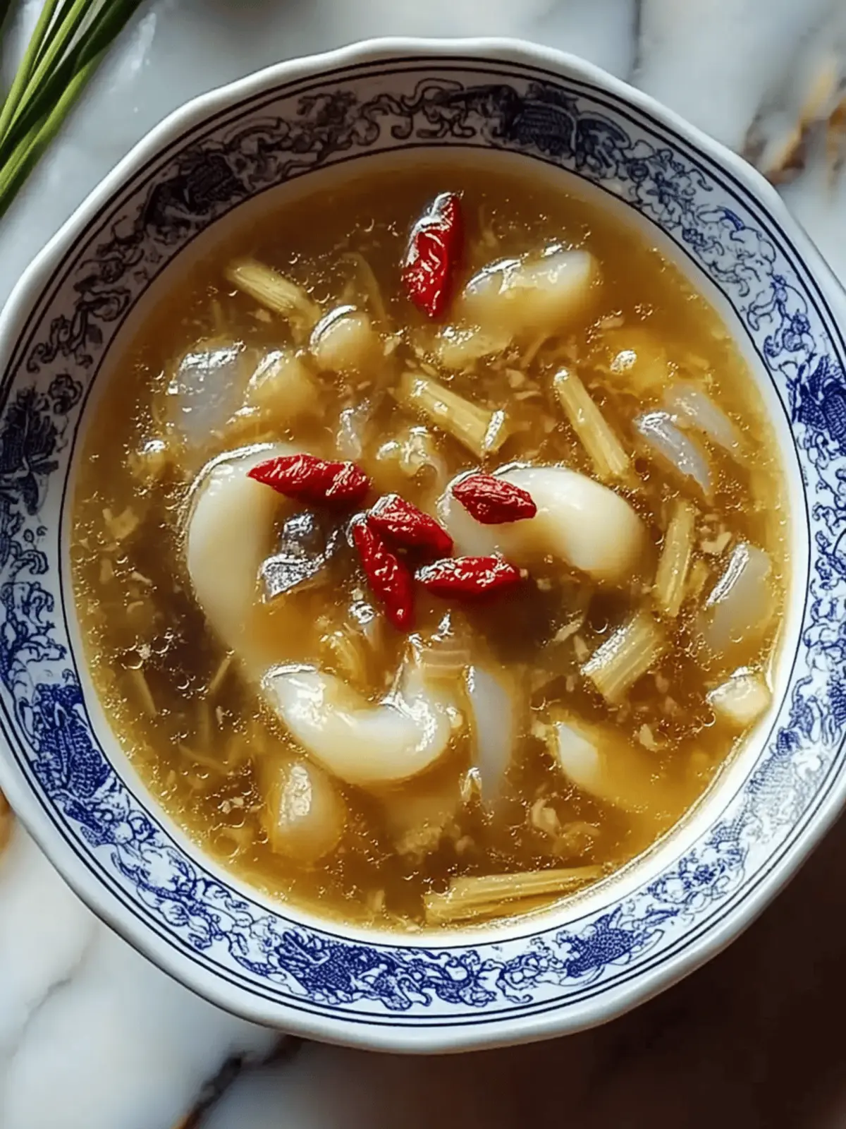 Cozy Up with Rich Fish Maw Soup and Bamboo Shoots Delight 2 Rich Fish Maw Soup with Bamboo Shoots and Goji
