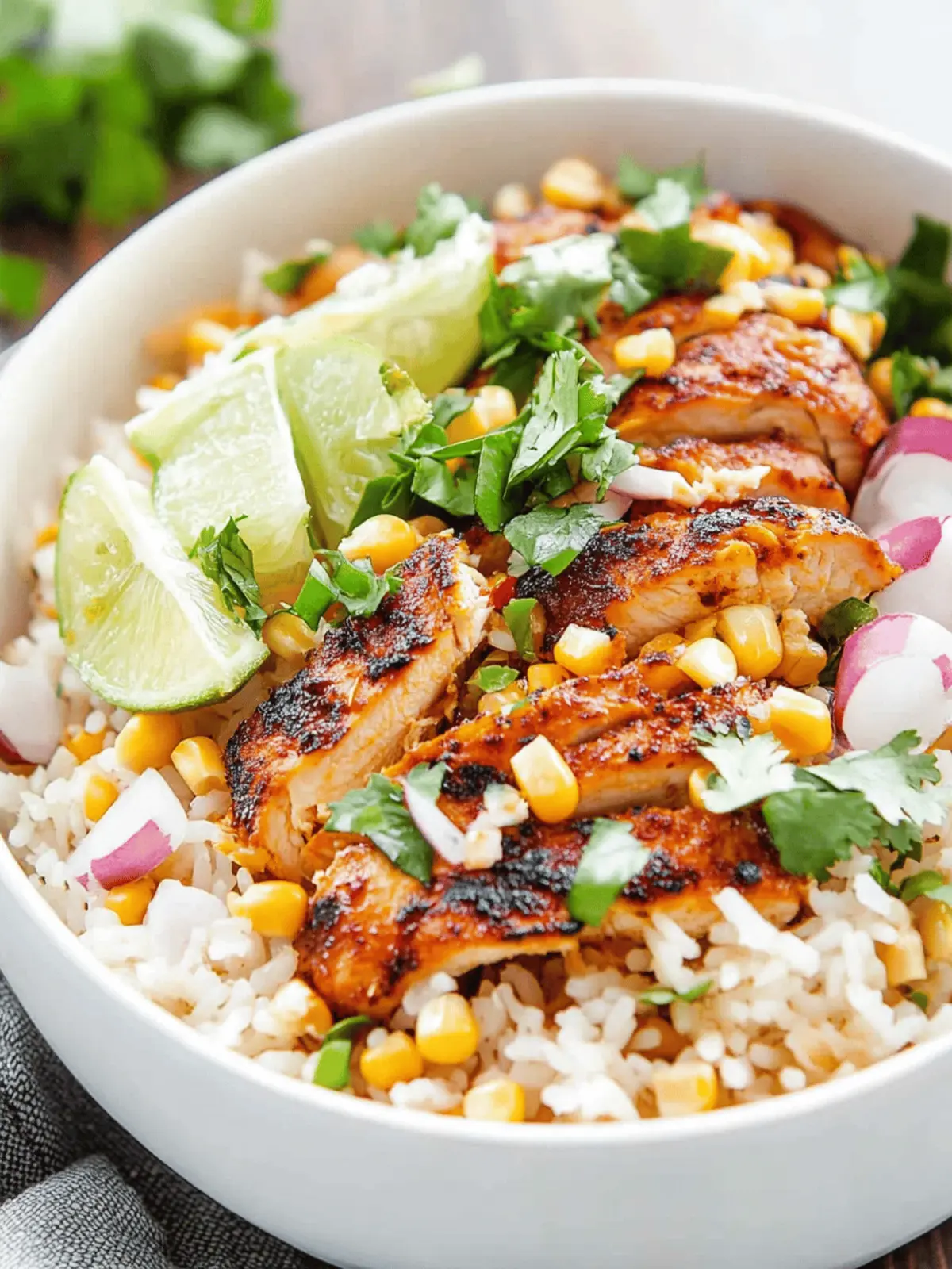 Street Corn Chicken Rice Bowls for a Flavor-Packed Dinner! 2 Street Corn Chicken Rice Bowls