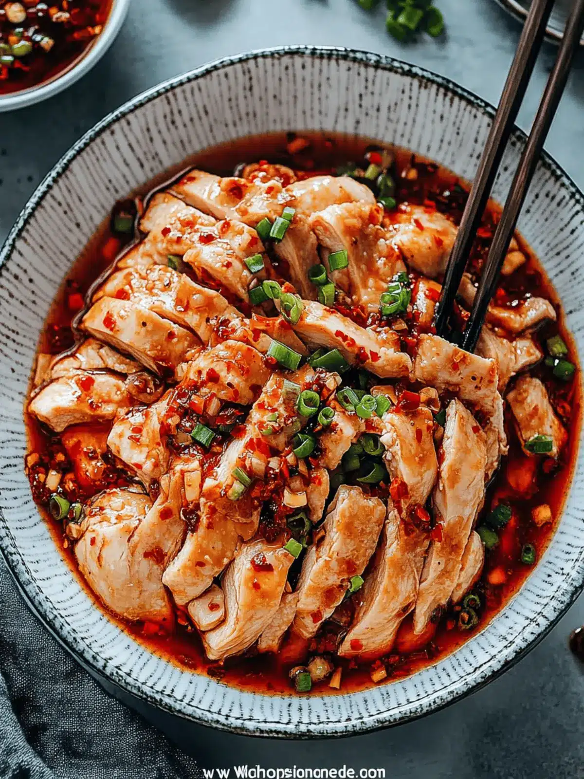 Irresistible Sichuan Chicken in Red Oil Sauce You'll Crave 4 Saliva Chicken (Sichuan Chicken in Red Oil Sauce)