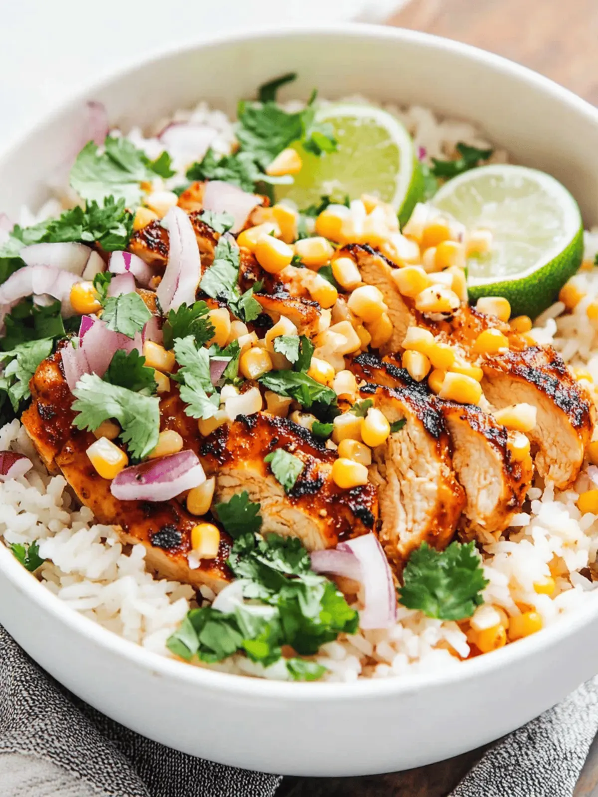 Street Corn Chicken Rice Bowls for a Flavor-Packed Dinner! 5 Street Corn Chicken Rice Bowls