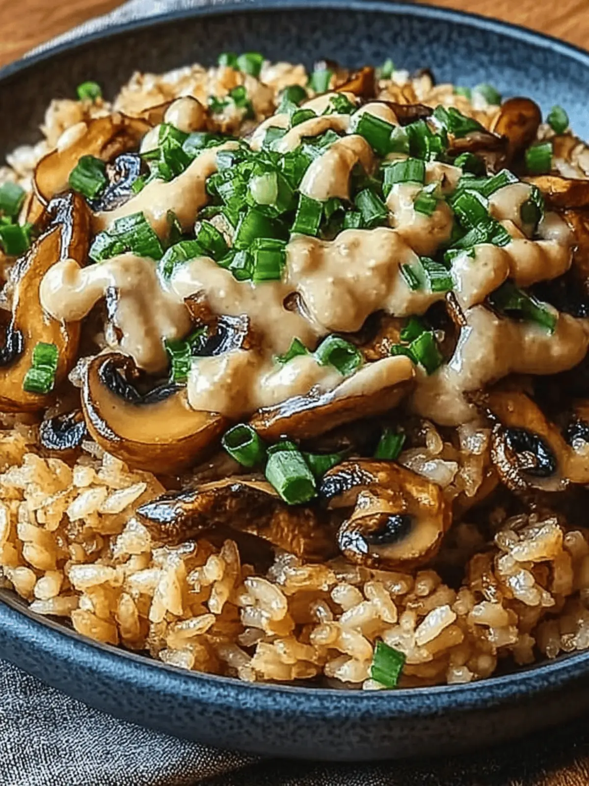 Miso Mushroom Crispy Rice