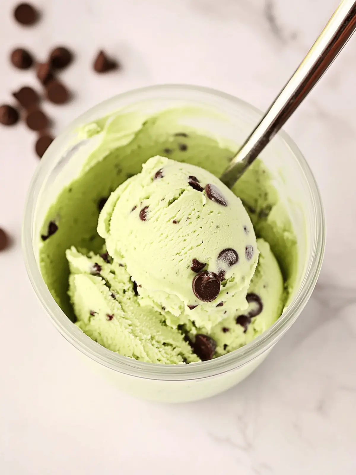 Mint Chocolate Chip Protein Ice Cream