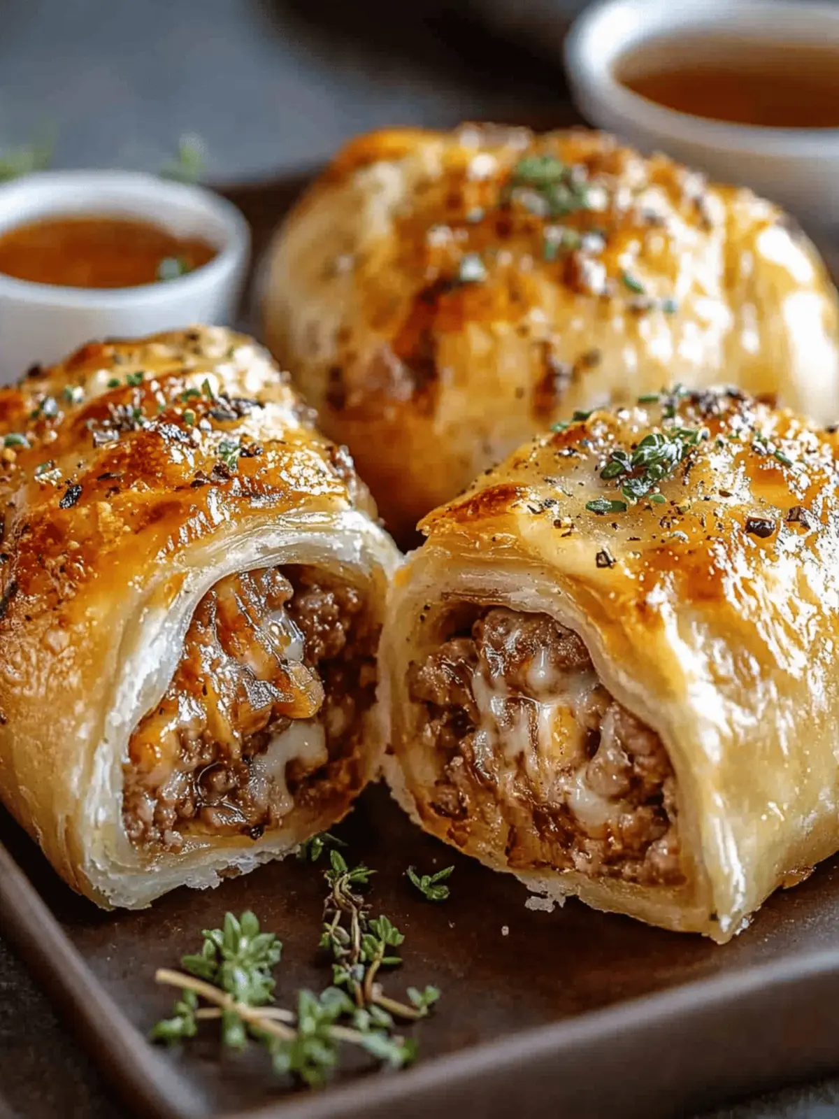 Savory French Onion Sausage Rolls for Cozy Gatherings 3 French Onion Sausage Rolls