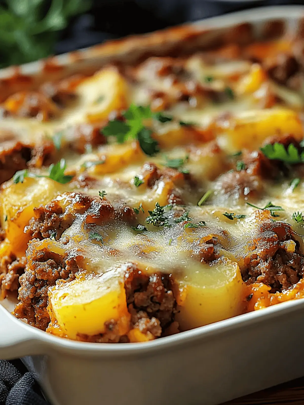 Tasty Loaded Potato Meatloaf Casserole