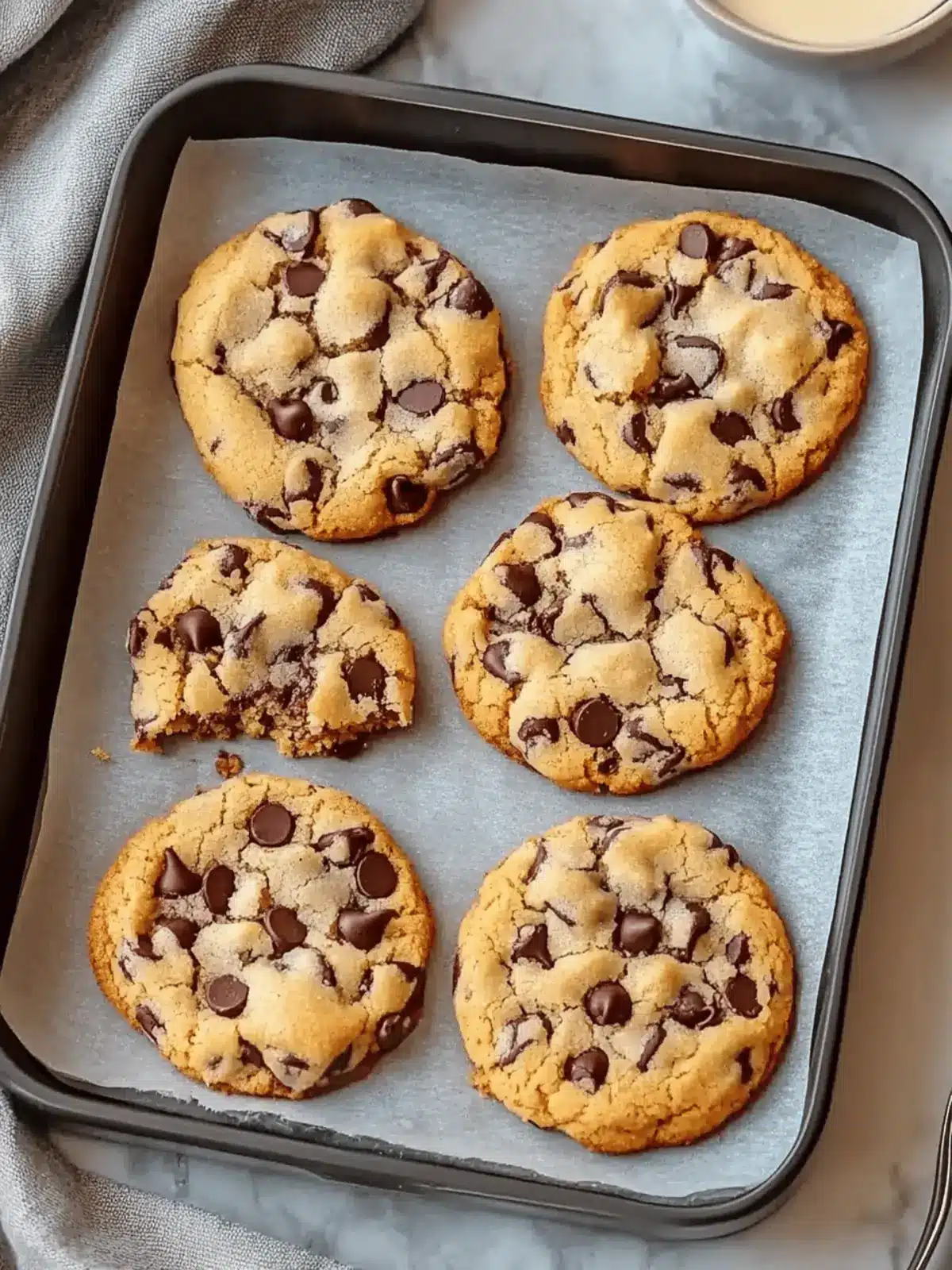 Sweet Chocolate Chip and Toffee Shortbread Cookies