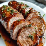 Amazing Maple Dijon Glazed Pork Tenderloin