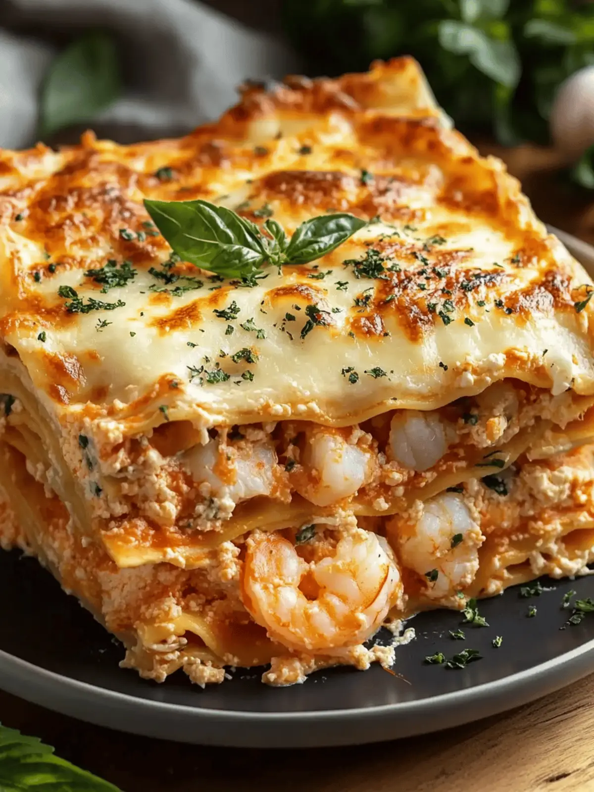 Seafood Lasagna with Shrimp & Crab
