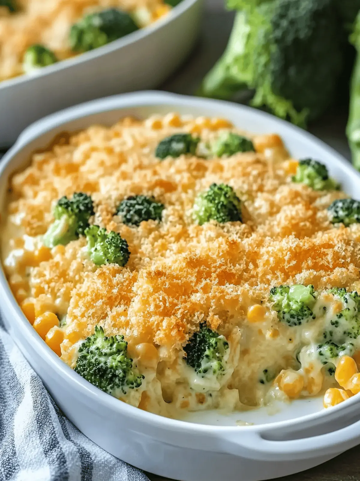 Deliciously Easy Creamy Broccoli Cheese Casserole Recipe 2 Creamy Broccoli Cheese Casserole