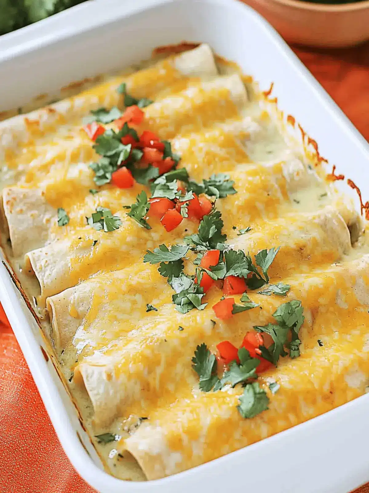 Chicken Enchiladas with Sour Cream Sauce